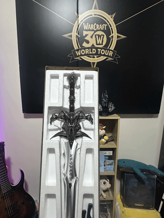 玩家三十岁生日获伴侣赠实体霜之哀伤,引爆魔兽玩家圈共鸣